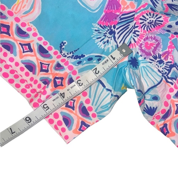 NWOT Lilly Pulitzer Katia Mid Rise 5” Shorts Once Upon A Time Bali Blue Medium - Picture 11 of 11